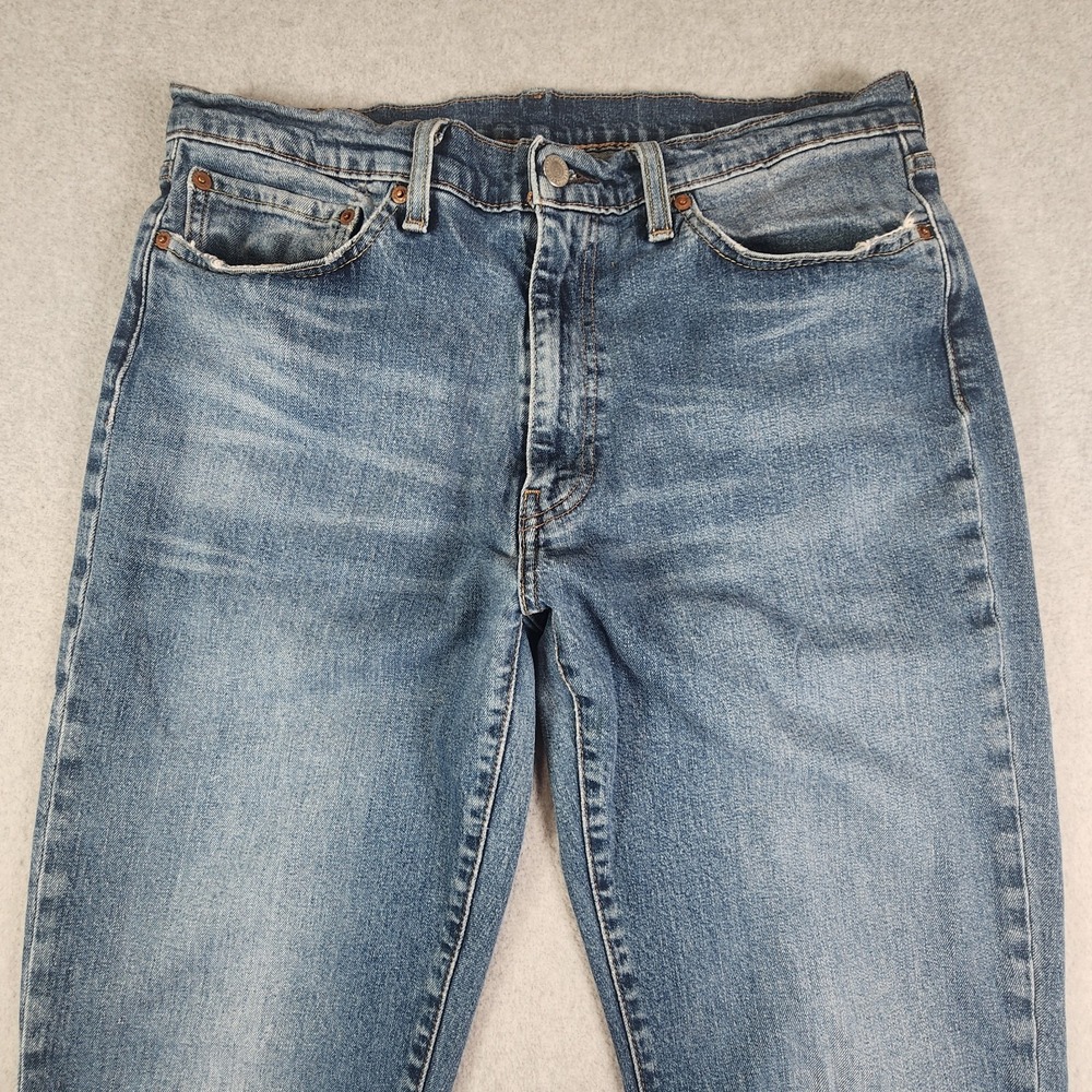 Levi's Premium 541 Jeans Men's 34x34 Blue‎ Big E Distressed Athletic Tag 36x36